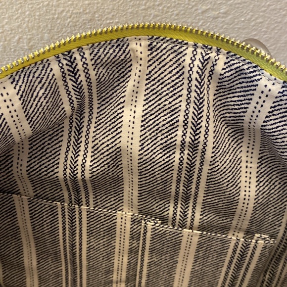 Coach Straw Satchel #23181 Silver/Natural/Lime - Picture 10 of 17